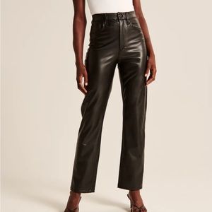 Abercrombie & Fitch Vegan Leather 90s Pants